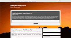 Desktop Screenshot of bike-products.com